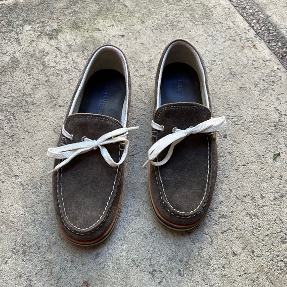 Allen Edmonds Costa Brava Suede Camp Moc In Dark Grey, US 9.5 D - Picture 1 of 9